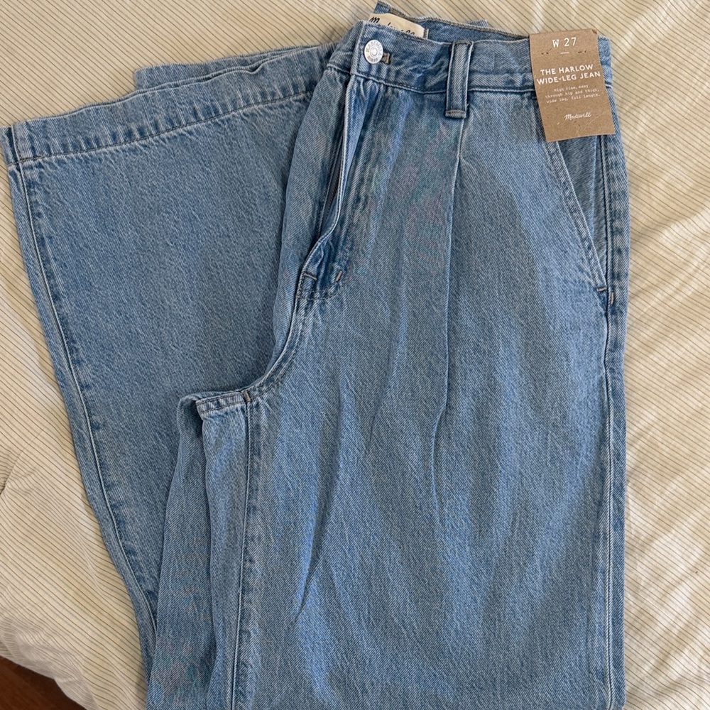 NWT Madewell Harlow Wide-Leg Size 27